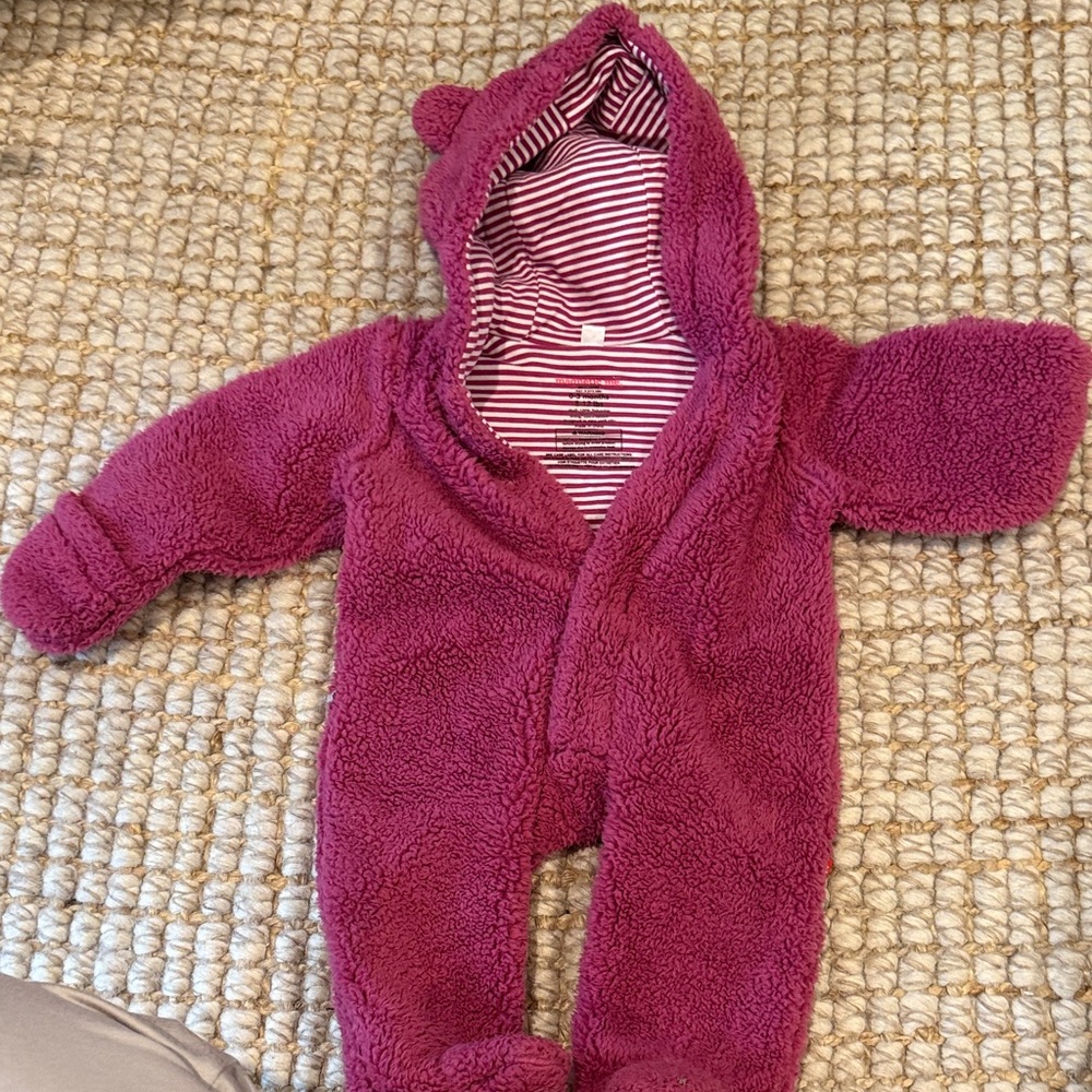 Magnetic Me Fuchsia Fleece Footie